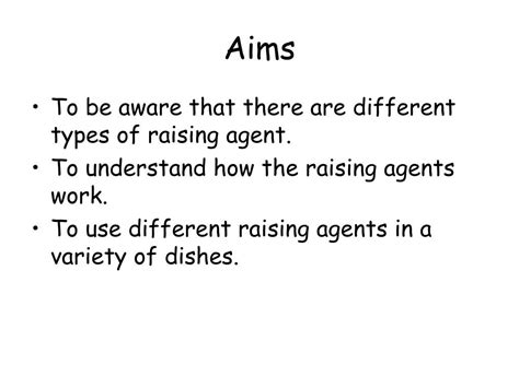 Ppt Raising Agents Powerpoint Presentation Free Download Id6849155