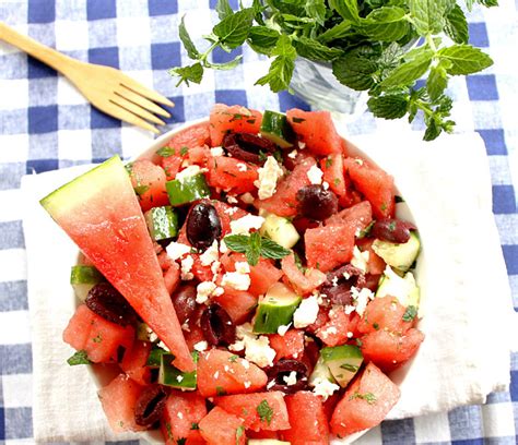 Greek Watermelon Salad Robust Recipes