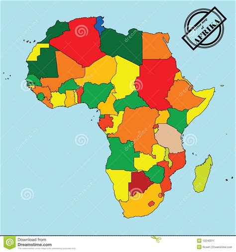 Map Of Africa Stock Vector Illustration Of Mapping History 12240311