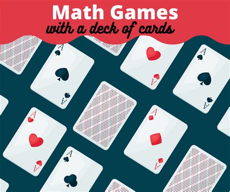 Math Games With A Deck Of Cards Math Coachs Corner