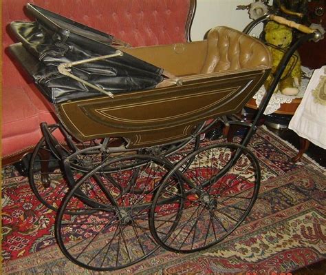 Antique Edwardian French Pram Carriage C1895 1910 Made By La Sociable