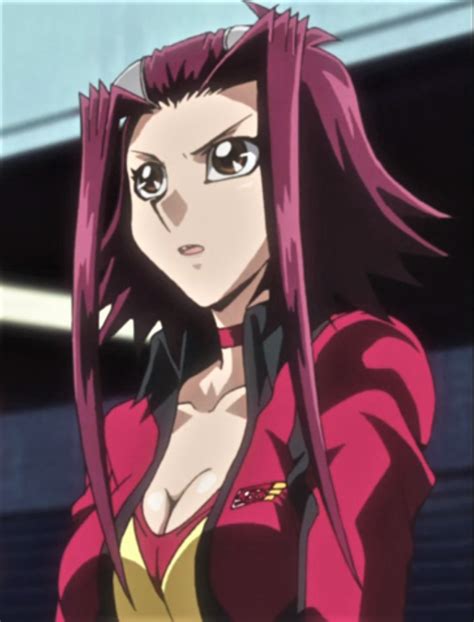 Aki Izayoi Red Jacket Female Anime Yugioh Monsters Yugioh