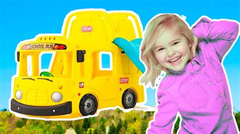 Emma Pretend Play The Wheels On The Bus Nursery Rhymes 🚌 Sweet Emily