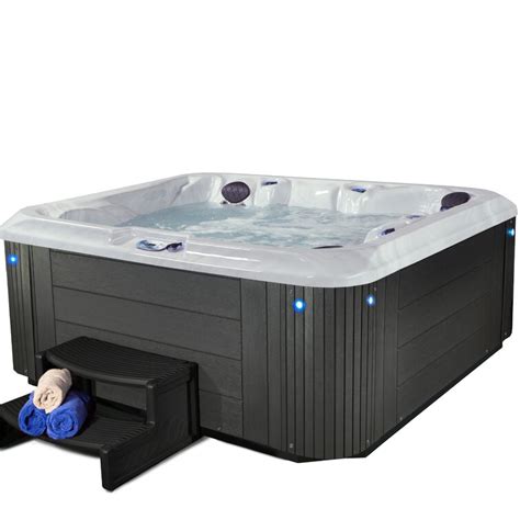 Ohana Spas Refresh Ls 6 Person 120 Jet Acrylic Square Hot Tub With