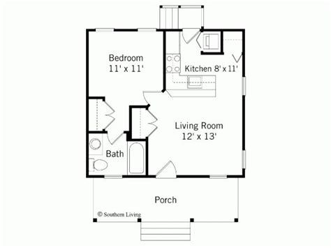 Guests 1 Bedroom House Plans Guest House Plans One