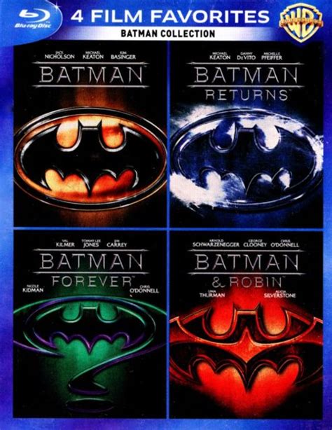 Adam west, burt ward, lee meriwether, cesar romero, burgess meredith, frank gorshin. Batman Collection: 4 Film Favorites 4 Discs [Blu-ray ...