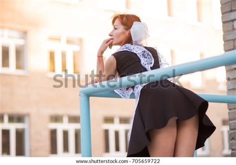 Women Bend Over In Short Skirts Gambar Foto Stok Vektor Shutterstock