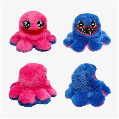Grandeuria® Huggy Wuggy Reversible Octopus Plush Free Shipping