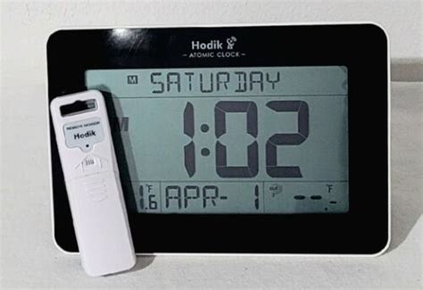 Hodik Atomic Clock W Indooroutdoor Temperature Wireless Large 114