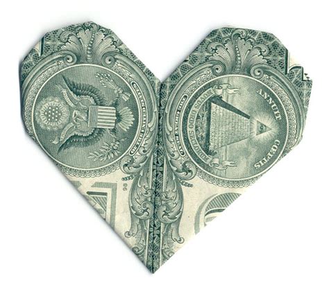 Origami Money Heart By Mayflame15 On Deviantart