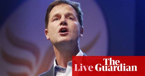 Lib Dem Conference And Nick Clegg On The Andrew Marr Show Politics Live Blog Politics The