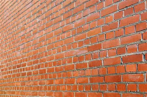 Red Brick Wall Side View Stock Image Image Of Side Material 74144655