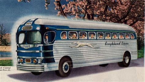 1950 Original Advertising Greyhound Bus