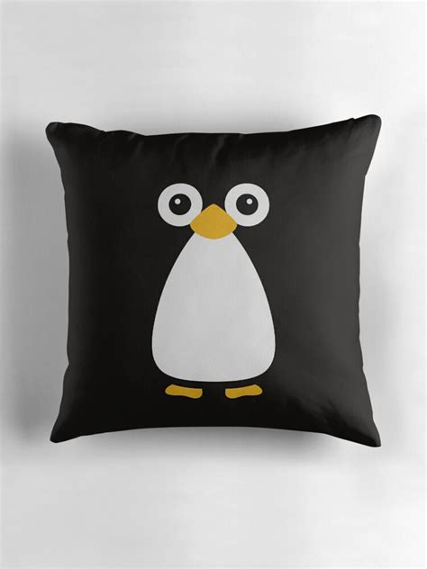 Cute Vector Penguin Throw Pillows By Chunkydesign Redbubble
