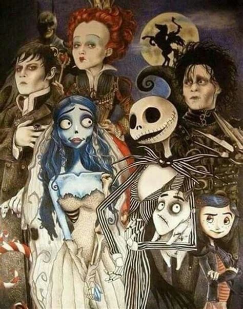 Tim Burton Character Collage Images And Photos Finder