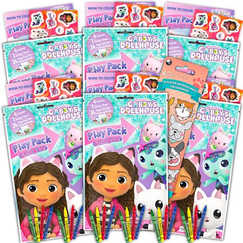 Buy Dreamworks Gabbys Dollhouse Play Pack Party Favors Bundle With 6