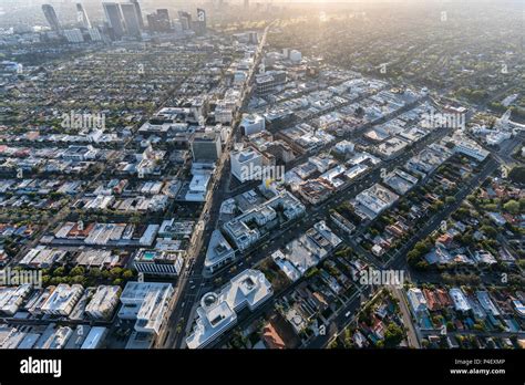 Beverly Hills California Usa April 18 2018 Aerial View Of The