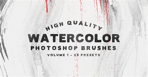 25 Watercolor Photoshop Brushes Free On Behance