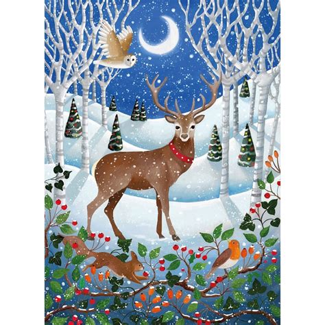 Museums And Galleries Winter Woods Pack Of 8 Christmas Cards