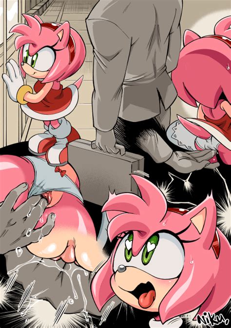 Rule 34 Amy Rose Anthro Chikan Coolblue Fingering Furry Human Human