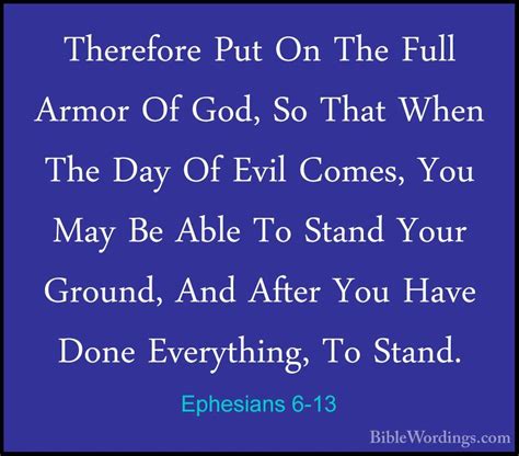 Ephesians 6 Holy Bible English