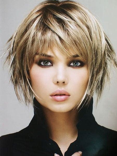 Short Layered Bob With Bangs For Fine Hair