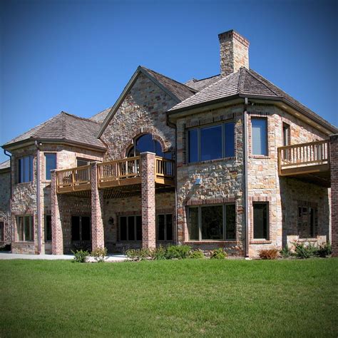 Which is the reason we created the farmhouse exterior design totally reflects the full style of the home and the family tradition too. Modern rustic dream home exterior stone veneer ranch style ...