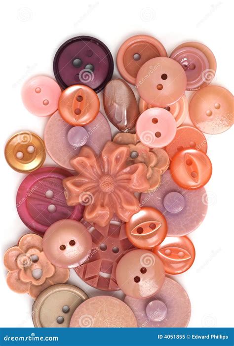 Buttons Stock Image Image Of Coloured Pink Variety 4051855