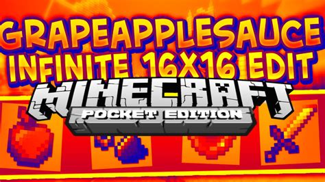 Grapeapplesauce Infinite 16x16 Edit Minecraft Pe 0150 Resource Pack