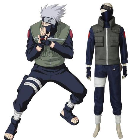 Naruto Kakashi Hatake Cosplay Costume Outfit For Sale