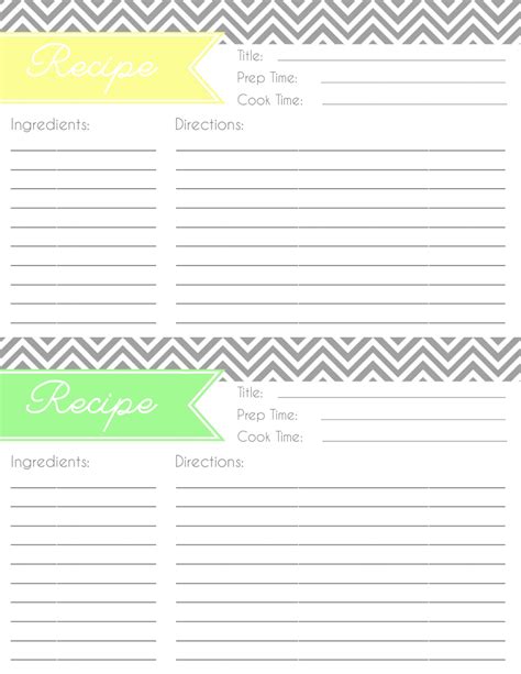 With so many different design options, you are sure to find something to suit you or your loved ones, as well. Page 1 of 3 customizable recipe templates | Printable recipe cards, Recipe cards, Recipe cards ...