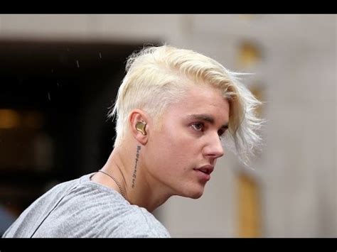 Justin Bieber Debuts His Platinum Blonde Hair On The Today Show