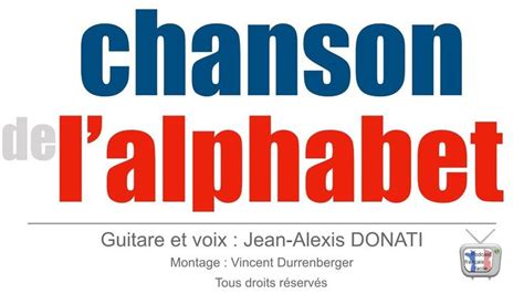 Chanson De Lalphabet French Alphabet Song Alphabet Chanson Fle