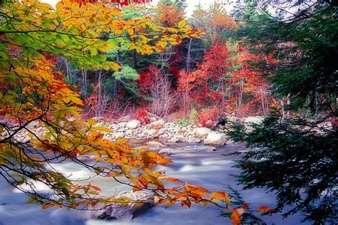 Swift River Autumn Scenic Photograph By George Oze Fine Art America