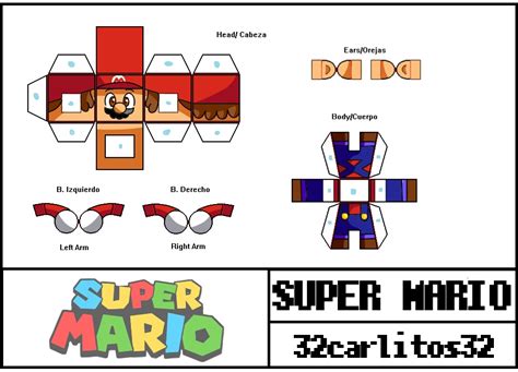 Super Mario Papercraft 18 Super Mario Bros