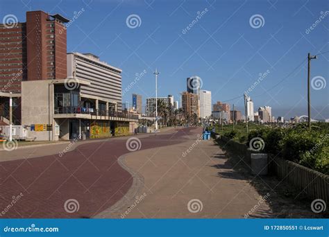 Paved Promenade At Durban S Golden Mile Editorial Photo Image Of