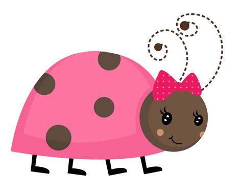 Borboletas And Joaninhas E Etc Pink Ladybug Ladybug Baby Clip Art
