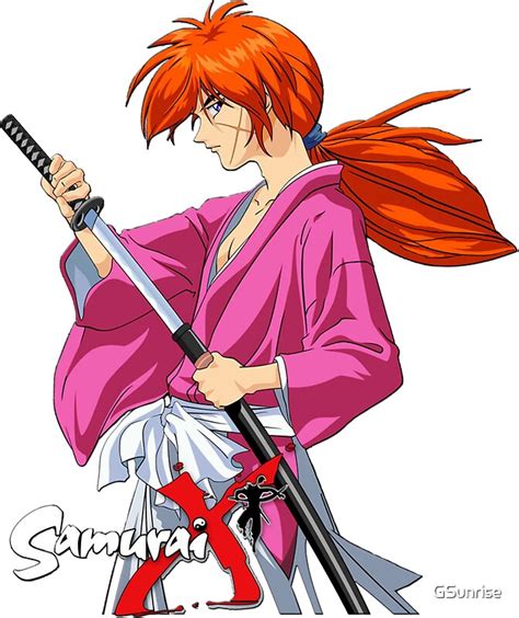 Himura Kenshin Battousai Samurai X Stickers By Gsunrise Redbubble
