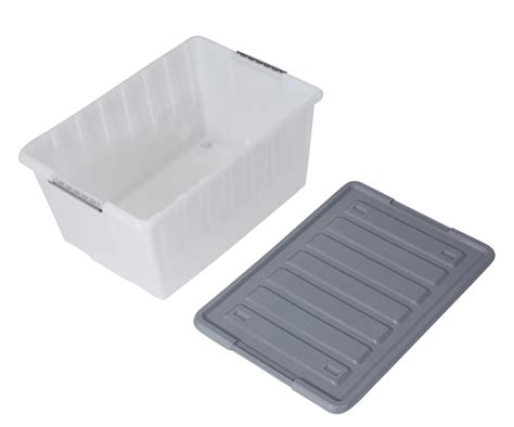 Heavy Duty Large Plastic Tub Moveable Storage Box With Wheels And Lid