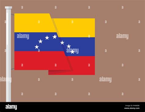 Flag Of Venezuela With Copyspace Vector Illustration Stock Vector