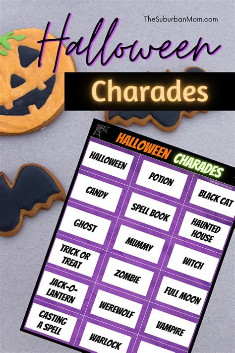 Halloween Charades Free Printable Game For A Halloween Party