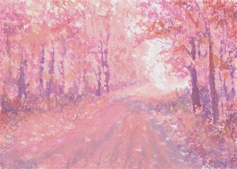 Paint Like Nobodys Watching 30 In January 2015 Pink Forest Oil Pastel