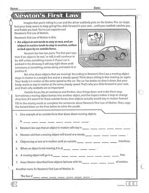 Newton S Laws Worksheet Answers