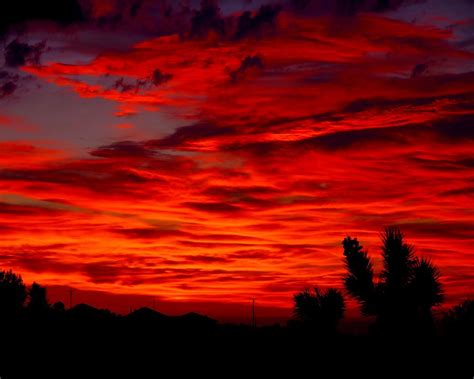 Red Sky And Sunset Sky Aesthetic Sunset Nature Red Sunset