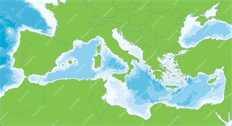 Mediterranean Sea World Map