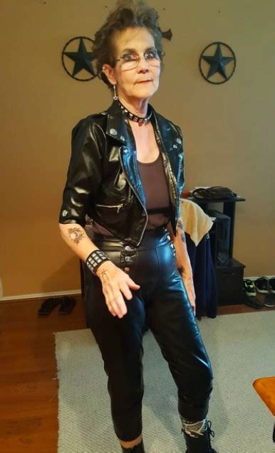 sexy old granny wearing leather pants i love leather leggings flickr
