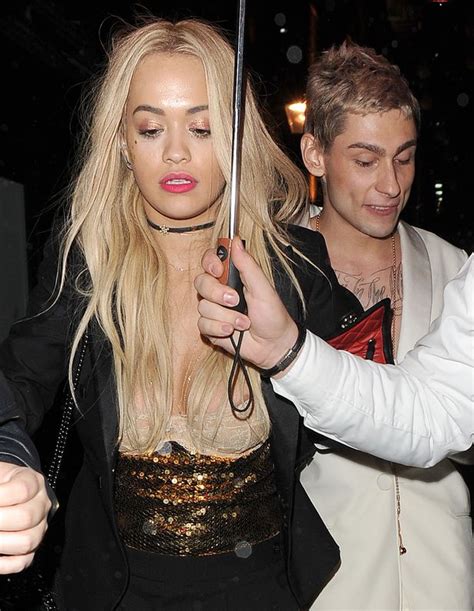 Rita Ora Cant Stop Flashing Her Cleavage Following Embarrassing Nip Slip Daily Record