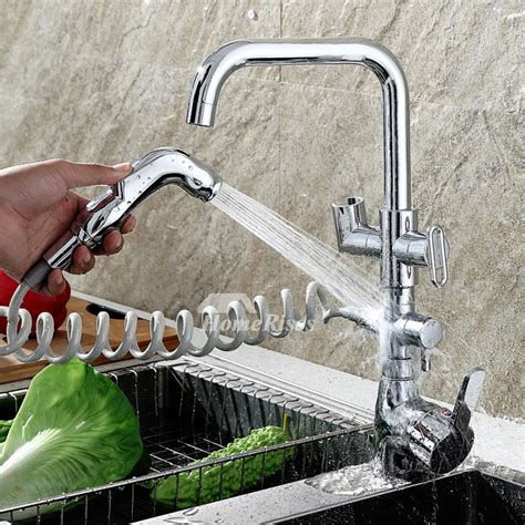 Kitchen faucet 8 rv faucet designer sleek black brass pull out spray handle. Designer Gooseneck Square Single Handle Pull Out Spray ...