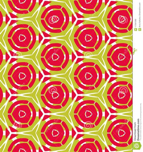 Bright Geometric Background In Traditional Tile Style Design For