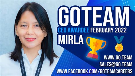 Exceptional Global Team Members Our Goteam Ceo Awardee For February